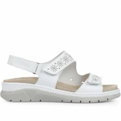 Fly Flot Adjustable Flat Leather Sandals - CAL33003 / 319 505