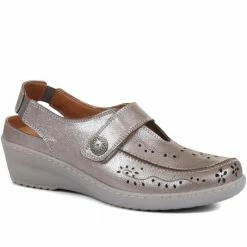 Pavers Leather Slip On Shoes - LUCK33017 / 320 058 Slingbacks