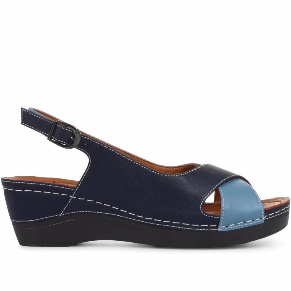 Pavers Wide Fit Wedge Sandals - WLIG33015 / 319 661 3 Pavers Wide Fit Wedge Sandals - WLIG33015 / 319 661