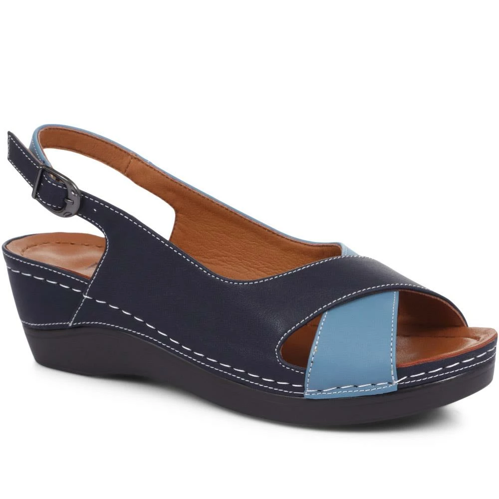 Pavers Wide Fit Wedge Sandals - WLIG33015 / 319 661 1 Pavers Wide Fit Wedge Sandals - WLIG33015 / 319 661