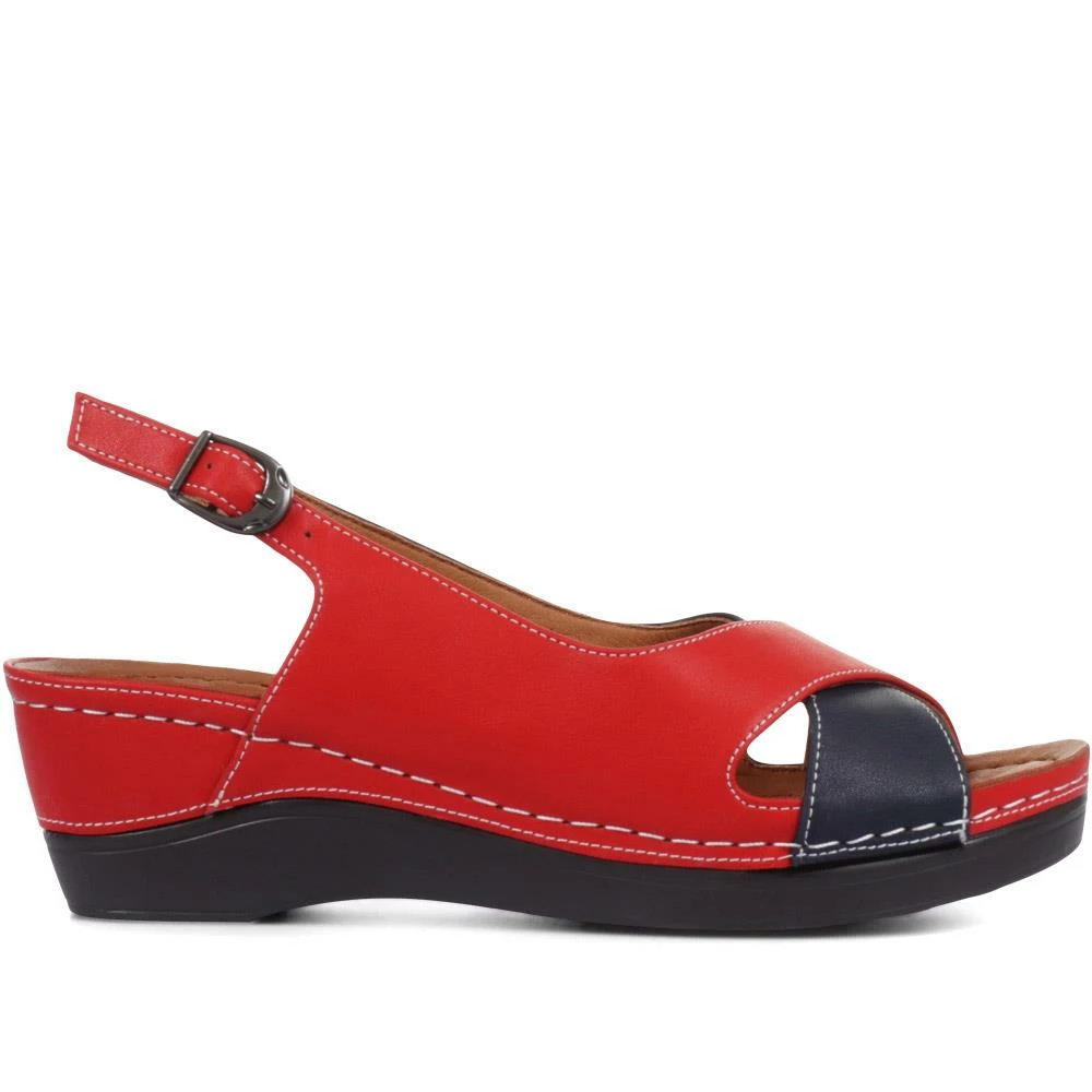 Pavers Wide Fit Wedge Sandals - WLIG33015 / 319 661 7 Pavers Wide Fit Wedge Sandals - WLIG33015 / 319 661