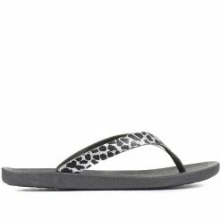Pavers Leopard Print Toe Post Sandals - EJO33007 / 320 079