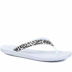 Pavers Leopard Print Toe Post Sandals - EJO33007 / 320 079