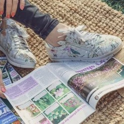 Pavers Metallic Ribbon Laced Sneakers / 317 662