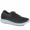 Pavers Men's Dark Grey Knit Sneakers - TITAN31015 / 318 517 / 318 517