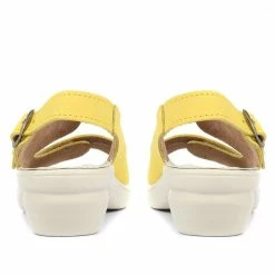 Pavers Ladies Red Dual-Strap Leather Sandal - POLY31007 / 317 664 / 317 664 Sandals