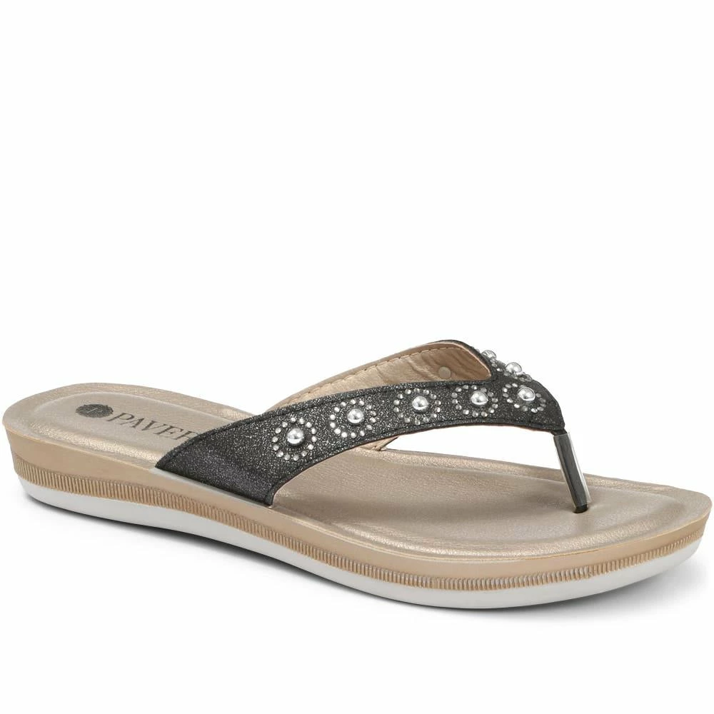 Pavers Embellished Toe Post - INB29009 / 315 144 Sandals 2 Pavers Embellished Toe Post - INB29009 / 315 144 Sandals