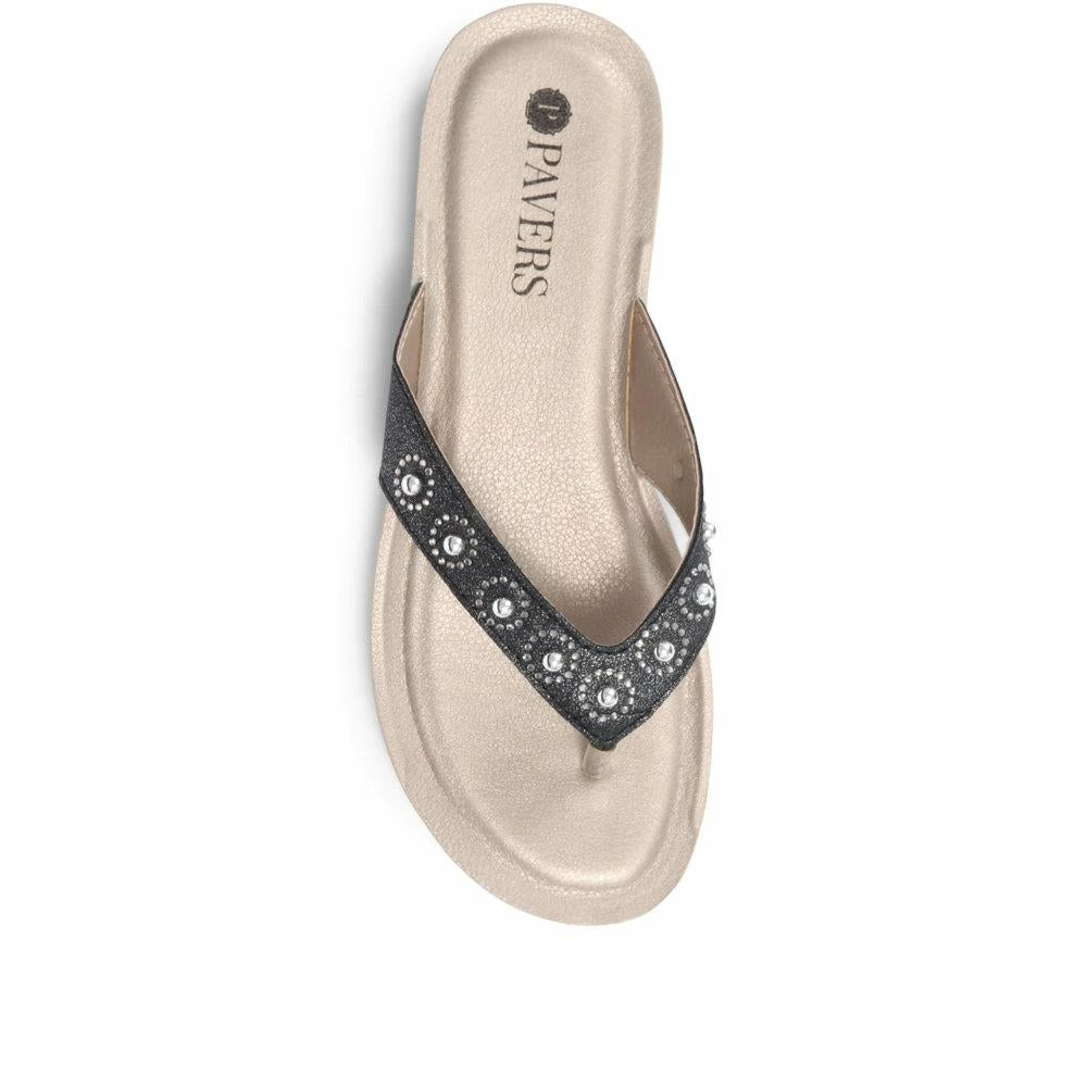 Pavers Embellished Toe Post - INB29009 / 315 144 Sandals 7 Pavers Embellished Toe Post - INB29009 / 315 144 Sandals