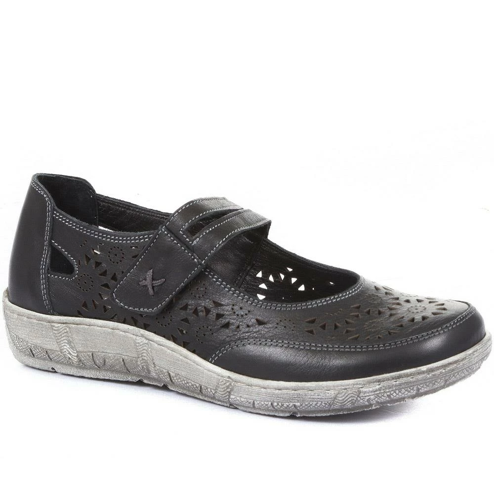 Pavers Wide Fit Leather Mary Jane Shoes - LUCK33019 / 320 056 2 Pavers Wide Fit Leather Mary Jane Shoes - LUCK33019 / 320 056