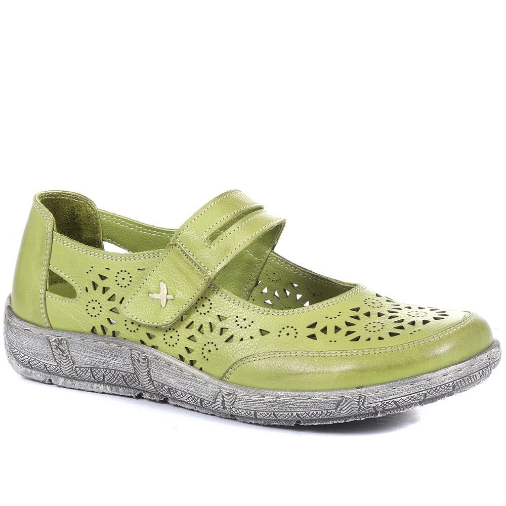 Pavers Wide Fit Leather Mary Jane Shoes - LUCK33019 / 320 056 1 Pavers Wide Fit Leather Mary Jane Shoes - LUCK33019 / 320 056