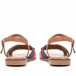 Pavers Flat Leather Sandals - METIN33011 / 319 978