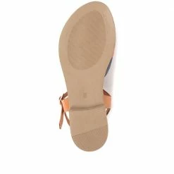 Pavers Flat Leather Sandals - METIN33011 / 319 978