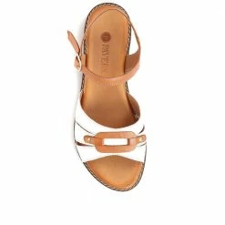 Pavers Flat Leather Sandals - METIN33011 / 319 978