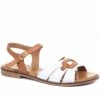 Pavers Flat Leather Sandals - METIN33011 / 319 978