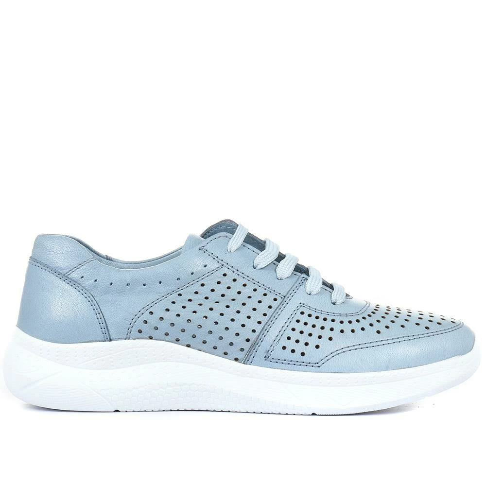 Pavers Leather Cut-Out Lace-Up Trainers - META33003 / 320 098 Sneakers 3 Pavers Leather Cut-Out Lace-Up Trainers - META33003 / 320 098 Sneakers