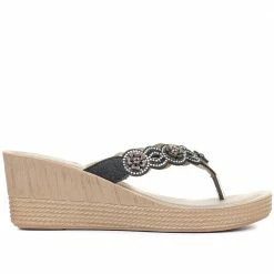 Pavers Wedge Toe Post Sandals - INB33031 / 320 064
