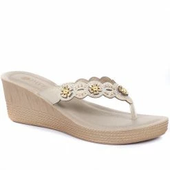 Pavers Wedge Toe Post Sandals - INB33031 / 320 064