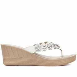 Pavers Wedge Toe Post Sandals - INB33031 / 320 064