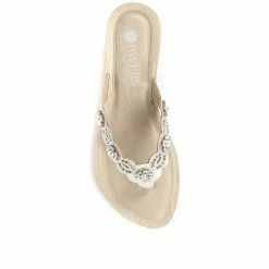 Pavers Wedge Toe Post Sandals - INB33031 / 320 064