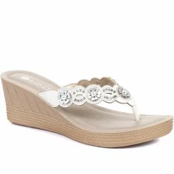 Pavers Wedge Toe Post Sandals - INB33031 / 320 064