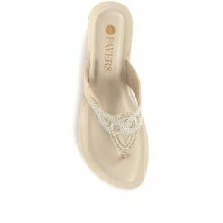 Pavers Toe Post Wedge Sandals - INB33033 / 320 065