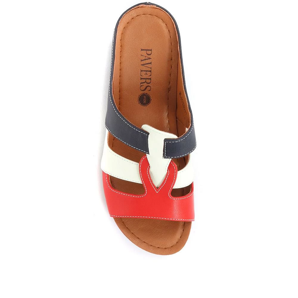 Pavers Wide Fit Wedge Mule Sandals - WLIG33011 / 319 656 5 Pavers Wide Fit Wedge Mule Sandals - WLIG33011 / 319 656