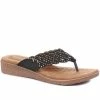 Pavers Cut-Out Toe-Post Sandals - BAIZH33047 / 320 047