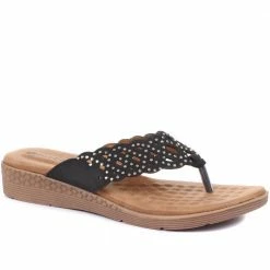 Pavers Cut-Out Toe-Post Sandals - BAIZH33047 / 320 047
