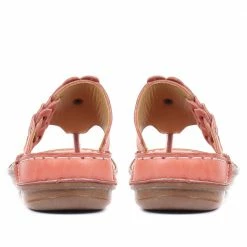 Pavers Leather Floral Toe-Post Sandals - CAY33001 / 319 988