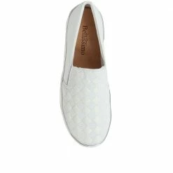 Bellissimo Woven Leather Slip-On Sneakers / 318 360