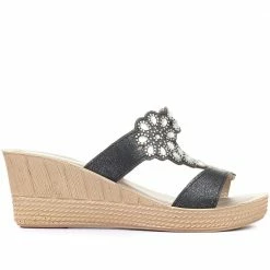 Pavers Wedge Mule Sandals - INB31041 / 318 170