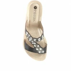 Pavers Wedge Mule Sandals - INB31041 / 318 170