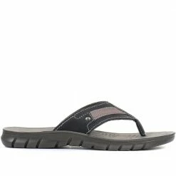 Pavers Men's Black Thong Sandals - INB33025 / 319 699 / 319 699