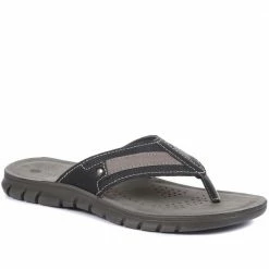 Pavers Men's Black Thong Sandals - INB33025 / 319 699 / 319 699