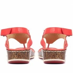 Pavers Leather Toe-Post Sling-Back Sandals - CAY33005 / 319 989