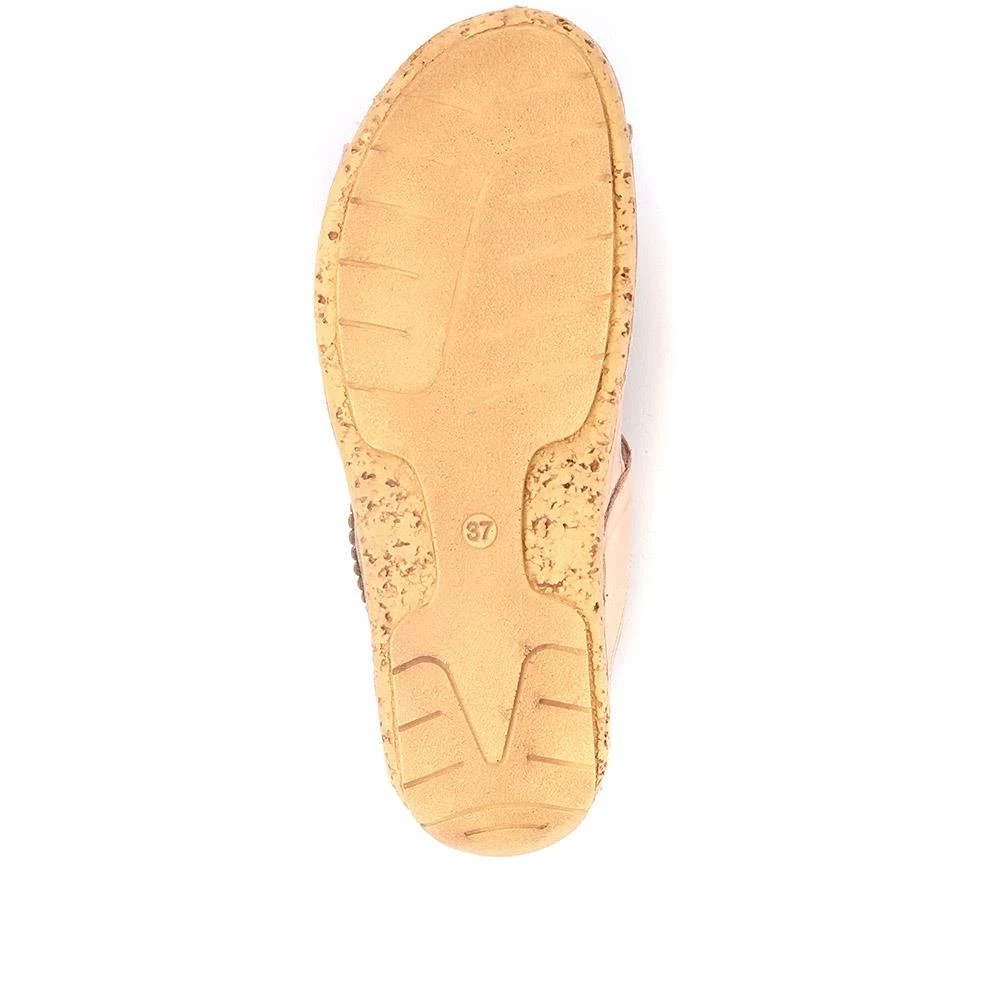 Pavers Ladies Cut Out Leather Mule Wedge Sandals - KARY33011 / 319 943 / 319 943 10 Pavers Ladies Cut Out Leather Mule Wedge Sandals - KARY33011 / 319 943 / 319 943