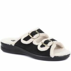 Pavers Leather Mule Slippers - POLY33009 / 320 562