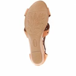 Pavers Women's Leather Sandals - ZYN33007 / 320 110