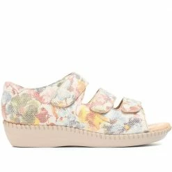 Pavers Ladies 3 Strap Patterned Leather Shoes - BASAN31009 / 317 979 / 317 979