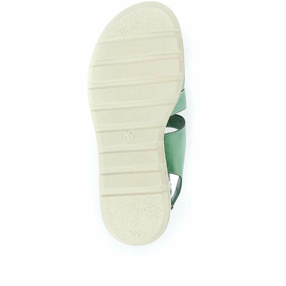 Pavers Wide Fit E Leather Sandals - OZAR33034 / 320 198 11 Pavers Wide Fit E Leather Sandals - OZAR33034 / 320 198