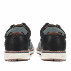 Pavers Men's Navy Wide Fit Lace Sneakers - WBINS33071 / 320 127 / 320 127