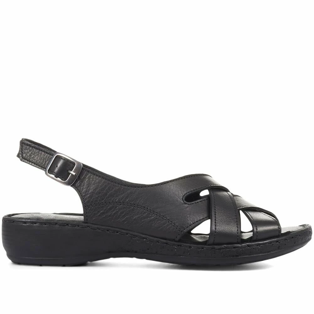 Pavers Ladies White Leather Summer Sandals - LUCK33023 / 320 590 / 320 590 11 Pavers Ladies White Leather Summer Sandals - LUCK33023 / 320 590 / 320 590