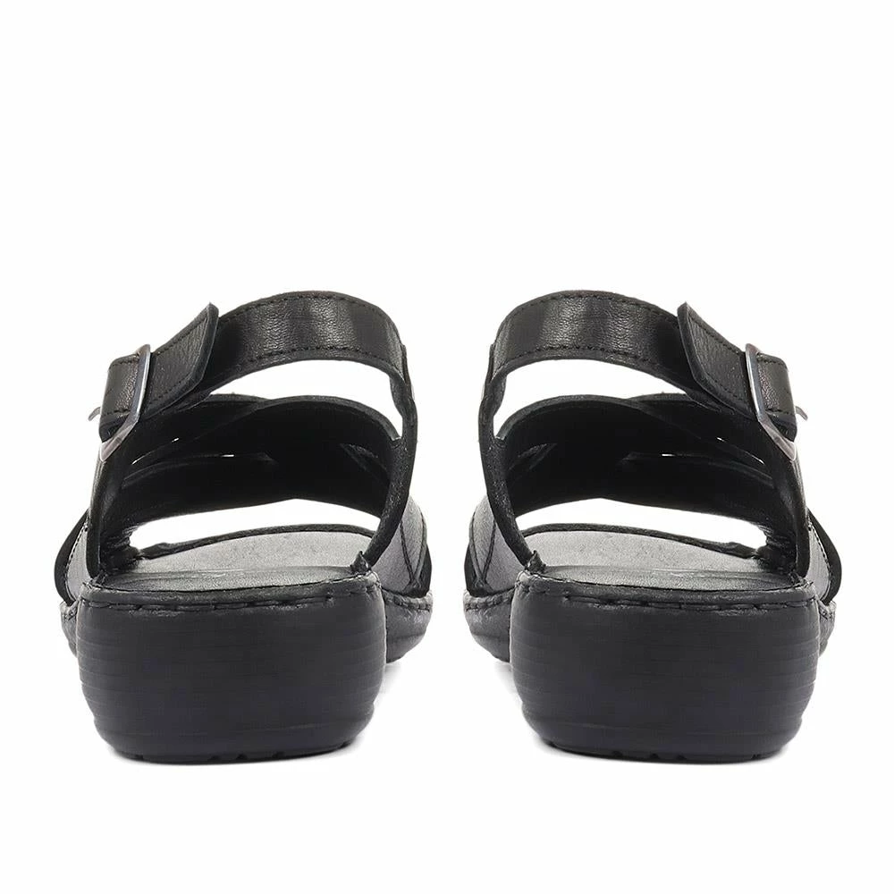 Pavers Ladies White Leather Summer Sandals - LUCK33023 / 320 590 / 320 590 12 Pavers Ladies White Leather Summer Sandals - LUCK33023 / 320 590 / 320 590