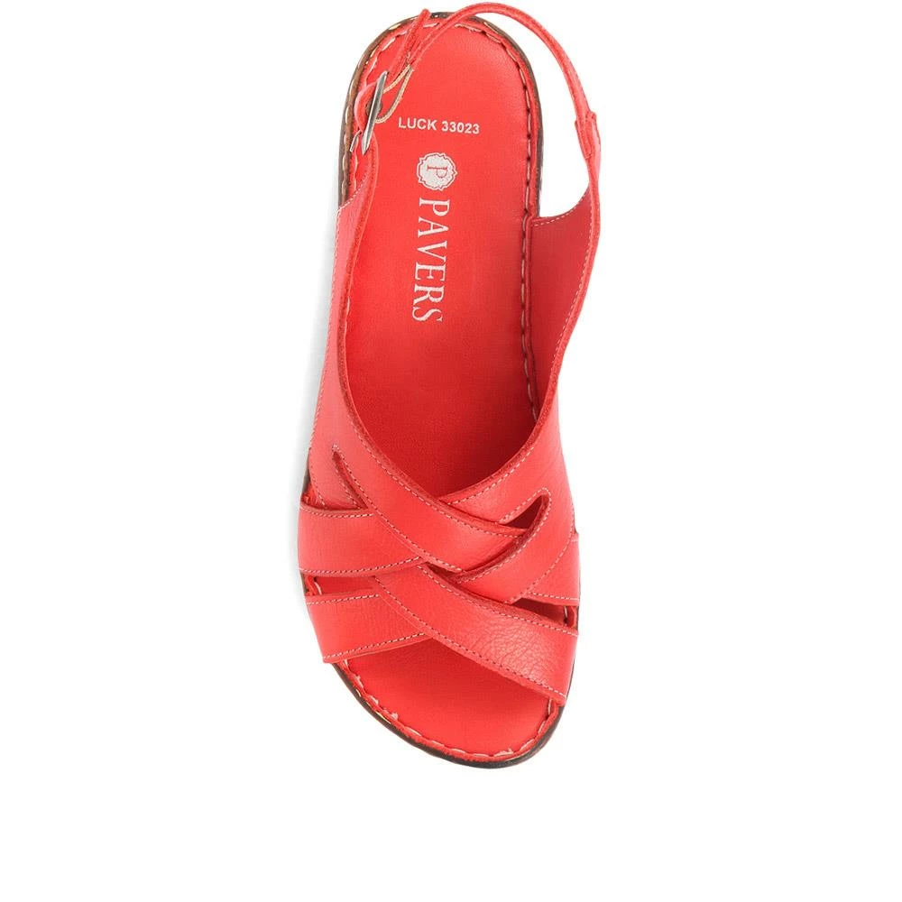 Pavers Ladies White Leather Summer Sandals - LUCK33023 / 320 590 / 320 590 17 Pavers Ladies White Leather Summer Sandals - LUCK33023 / 320 590 / 320 590