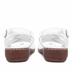 Pavers Ladies White Leather Summer Sandals - LUCK33023 / 320 590 / 320 590 45 Pavers Ladies White Leather Summer Sandals - LUCK33023 / 320 590 / 320 590