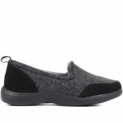 Pavers Wide Fit Slip-On Trainer Pumps - BRK33049 / 320 627 45 Pavers Wide Fit Slip-On Trainer Pumps - BRK33049 / 320 627