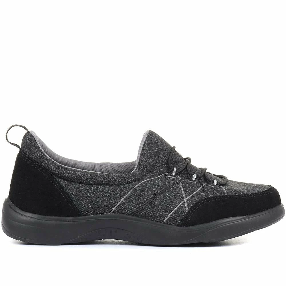 Pavers Shoes Wide Fit Bungee Trainer Pumps - BRK33051 / 320 628 9 Pavers Shoes Wide Fit Bungee Trainer Pumps - BRK33051 / 320 628