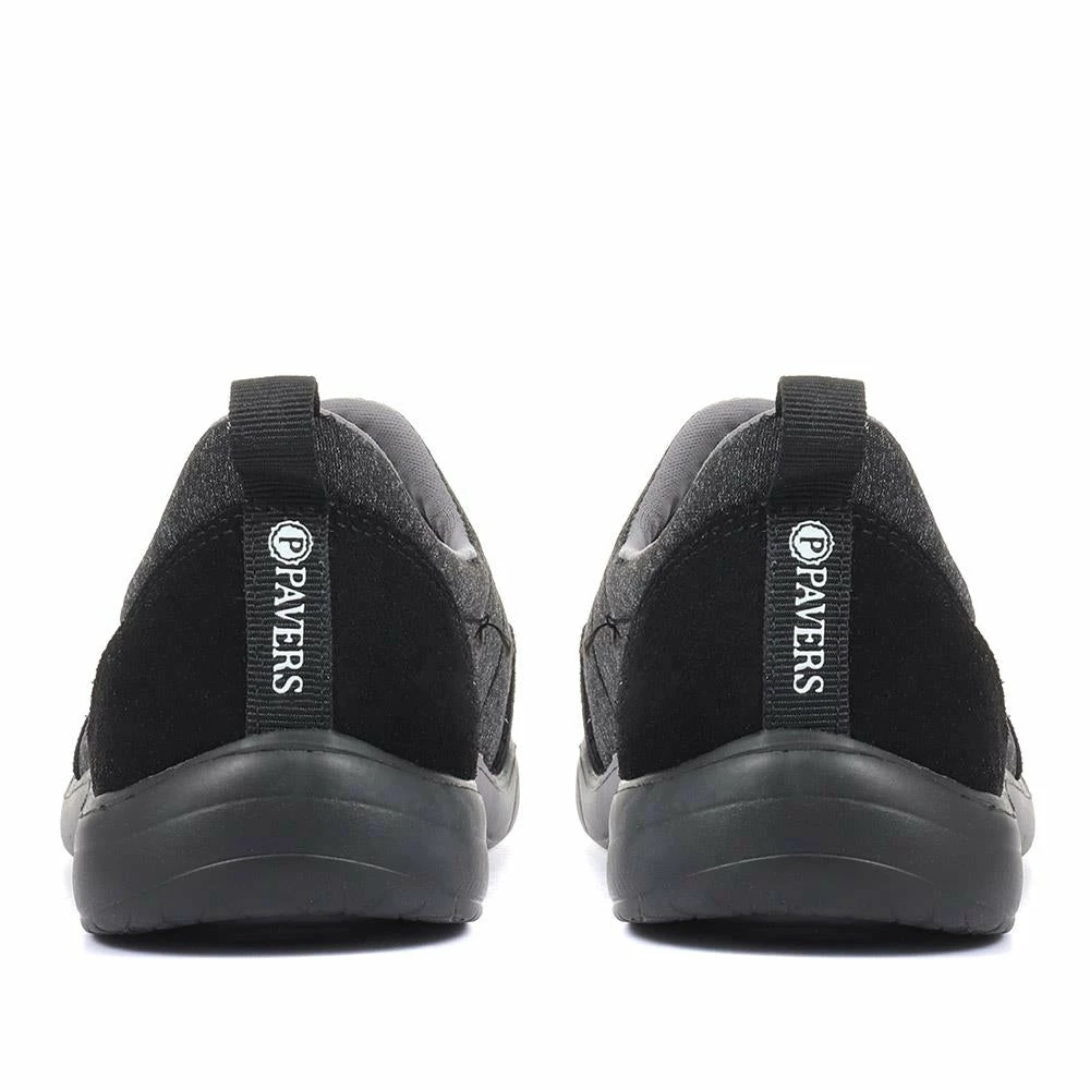 Pavers Shoes Wide Fit Bungee Trainer Pumps - BRK33051 / 320 628 10 Pavers Shoes Wide Fit Bungee Trainer Pumps - BRK33051 / 320 628