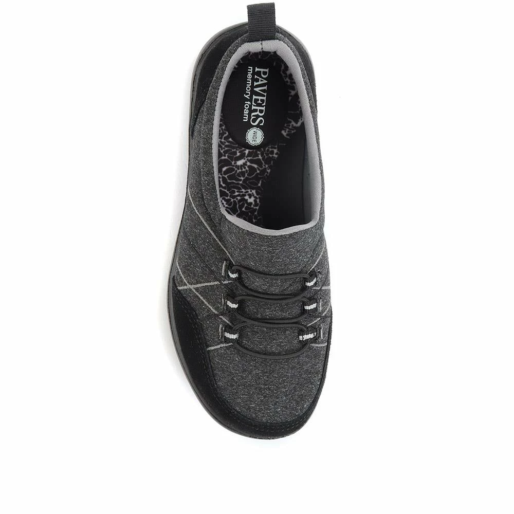 Pavers Shoes Wide Fit Bungee Trainer Pumps - BRK33051 / 320 628 11 Pavers Shoes Wide Fit Bungee Trainer Pumps - BRK33051 / 320 628