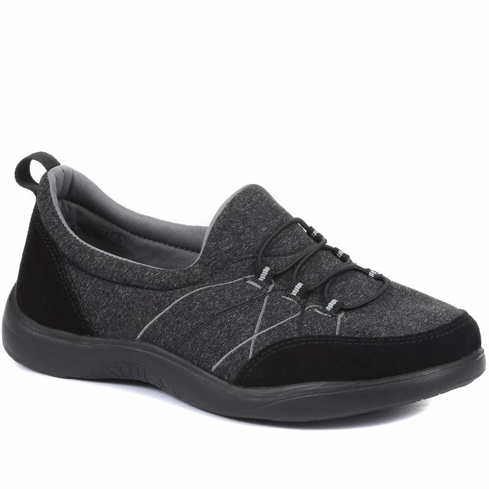 Pavers Shoes Wide Fit Bungee Trainer Pumps - BRK33051 / 320 628 1 Pavers Shoes Wide Fit Bungee Trainer Pumps - BRK33051 / 320 628